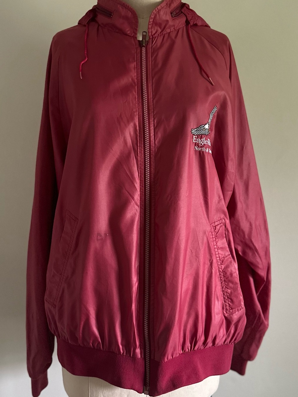 Vintage 80s Duckster Eagle Ridge Hooded Windbreaker Jacket Men’s L